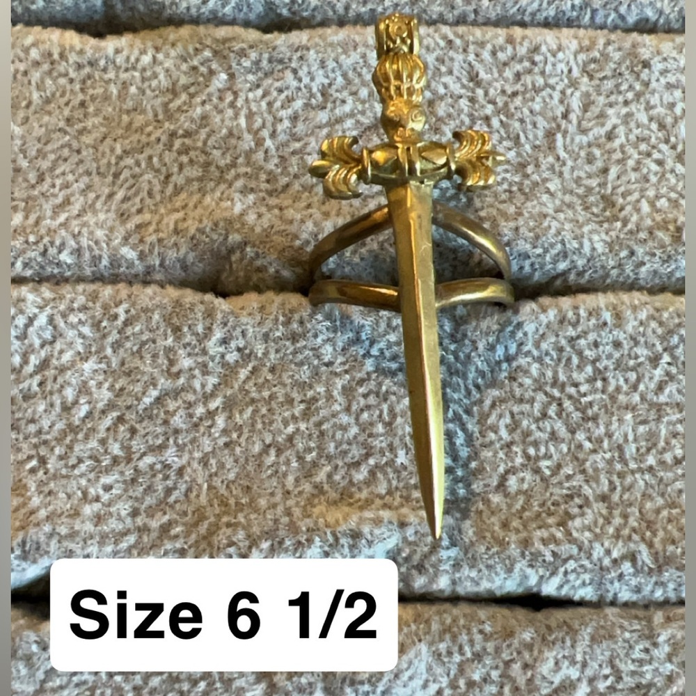 Gold Sword Ring
